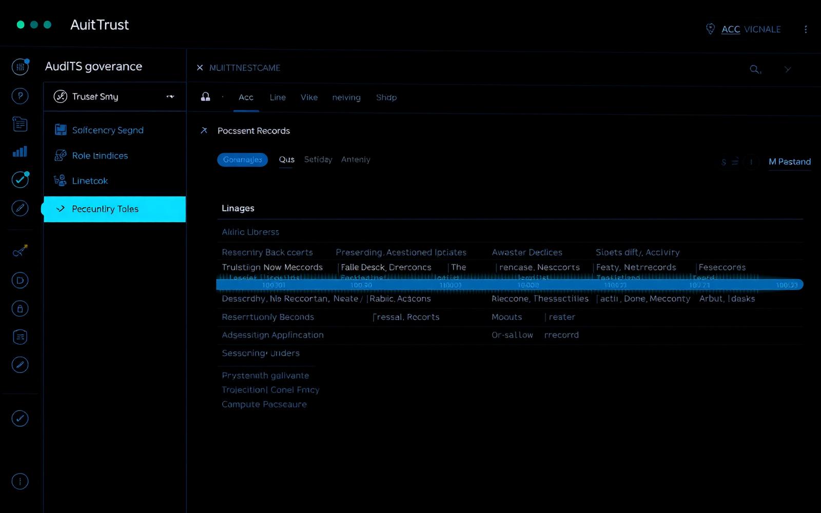 Trust governance ledger